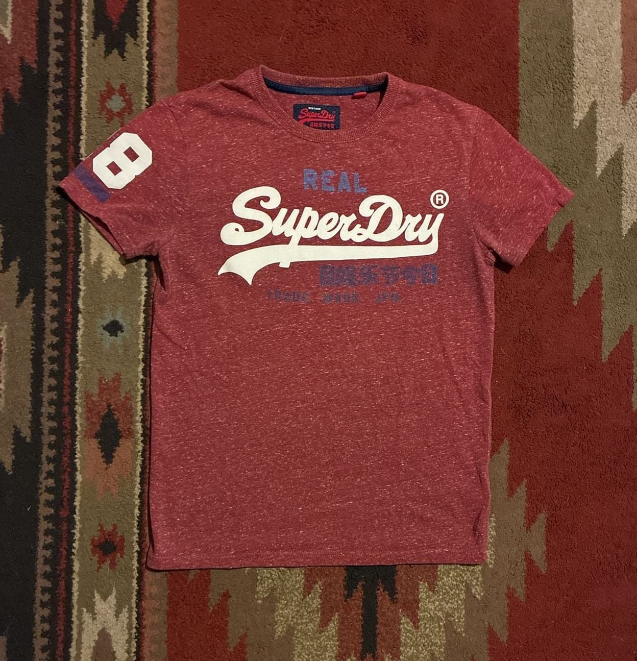 Superdry T-Shirt Size M Red Vintage Logo Short Sleeve Tee 2