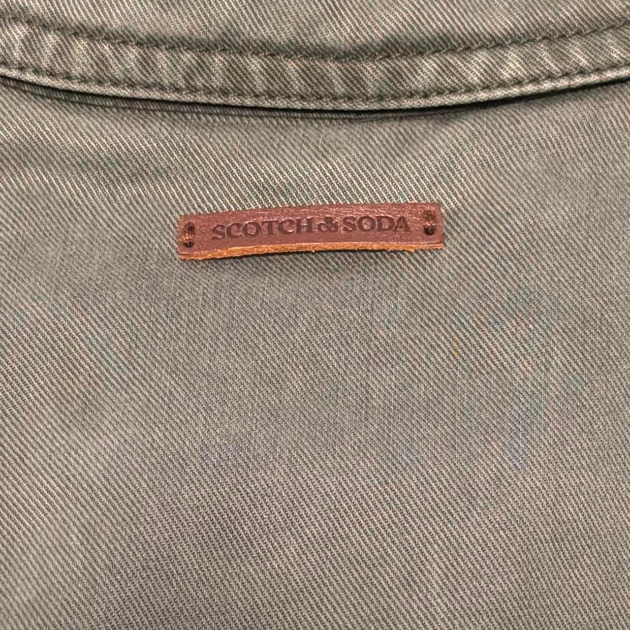 Scotch & Soda Zip Jacket Size M Green Cotton Utility 4