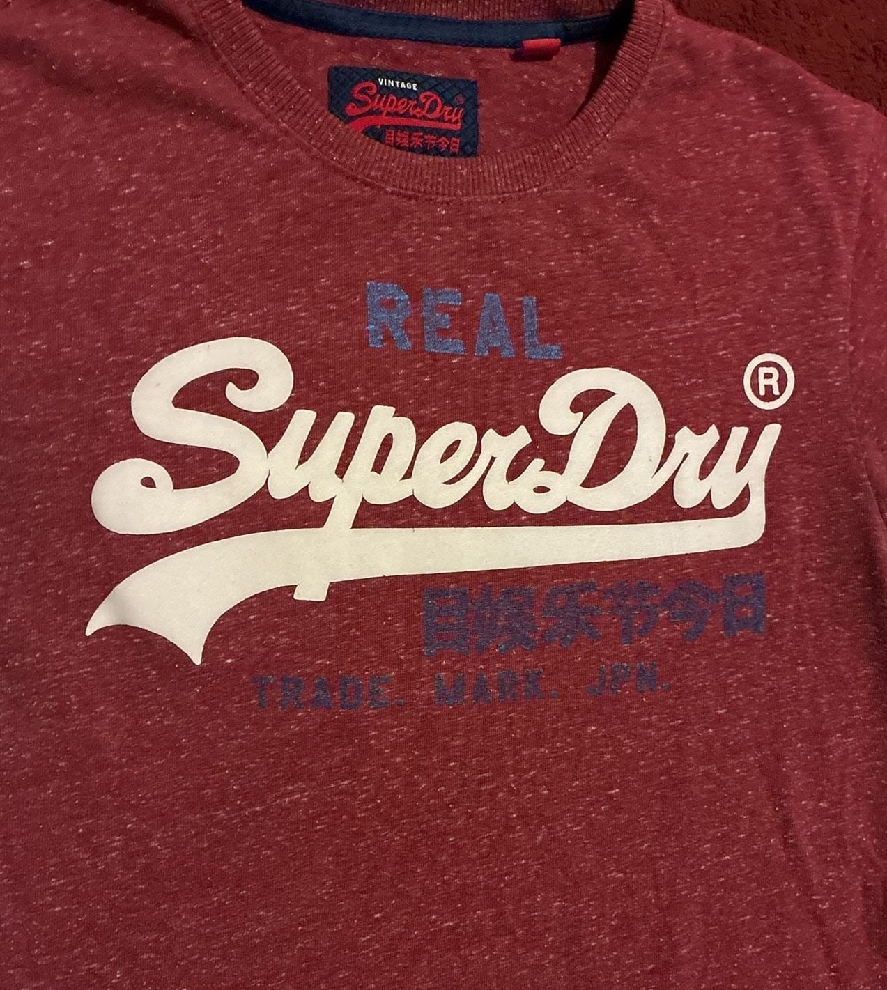 Superdry T-Shirt Size M Red Vintage Logo Short Sleeve Tee 3