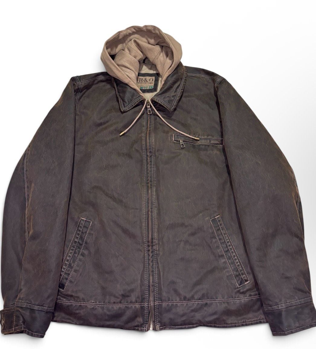 R&O Hooded Jacket Size XXL Brown 3