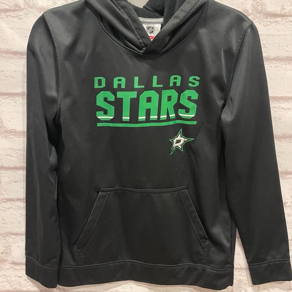 NHL Dallas Stars Youth Hoodie Black Pullover Sweatshirt