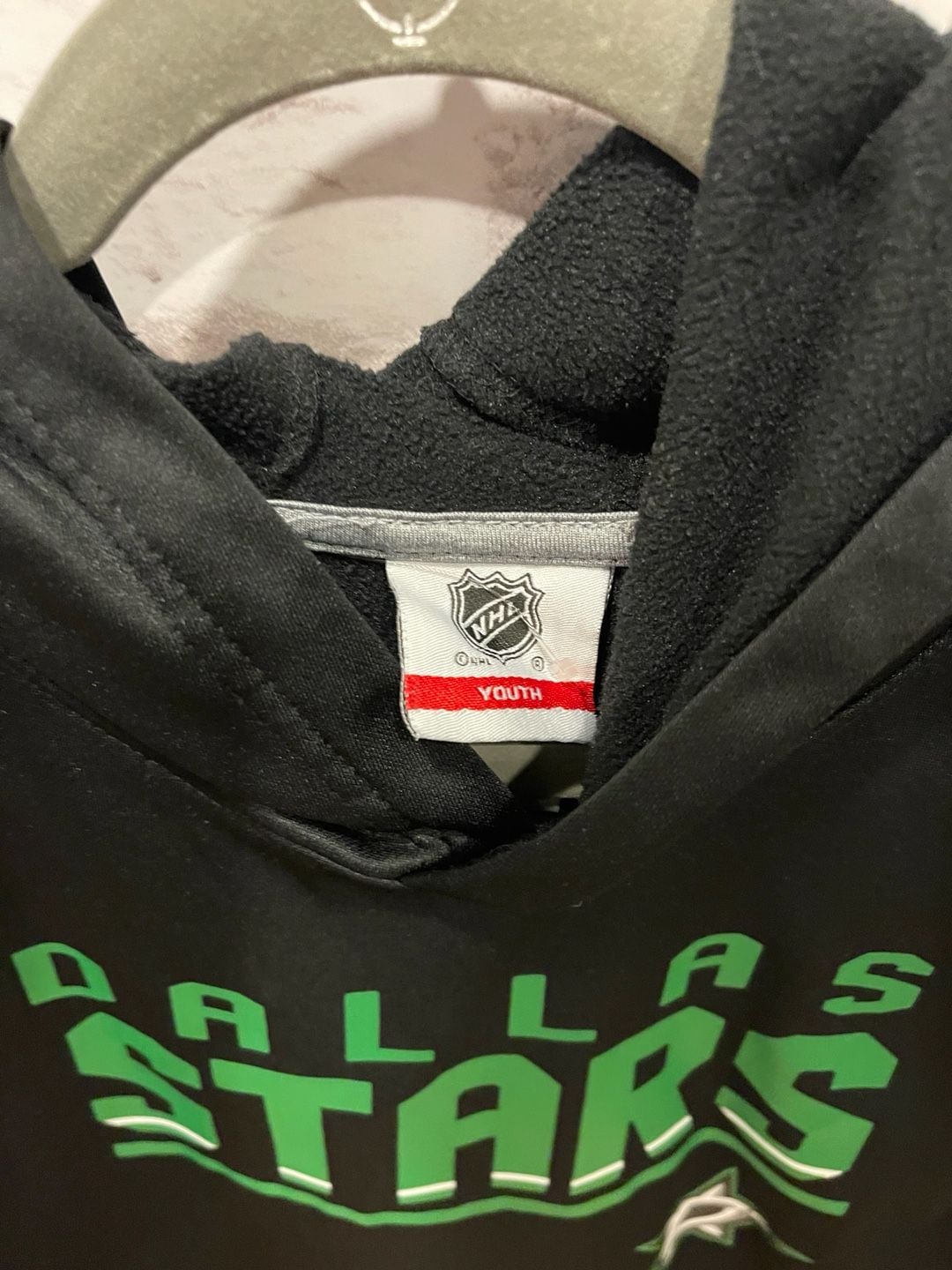 NHL Dallas Stars Youth Hoodie Black Pullover Sweatshirt 3
