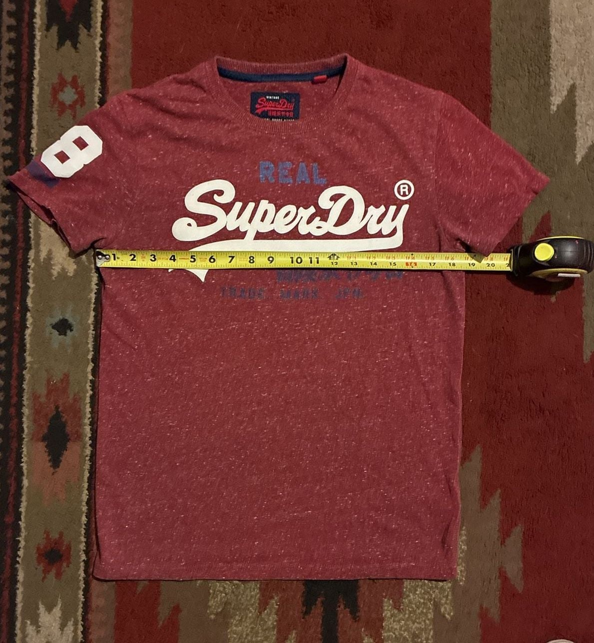 Superdry T-Shirt Size M Red Vintage Logo Short Sleeve Tee 6