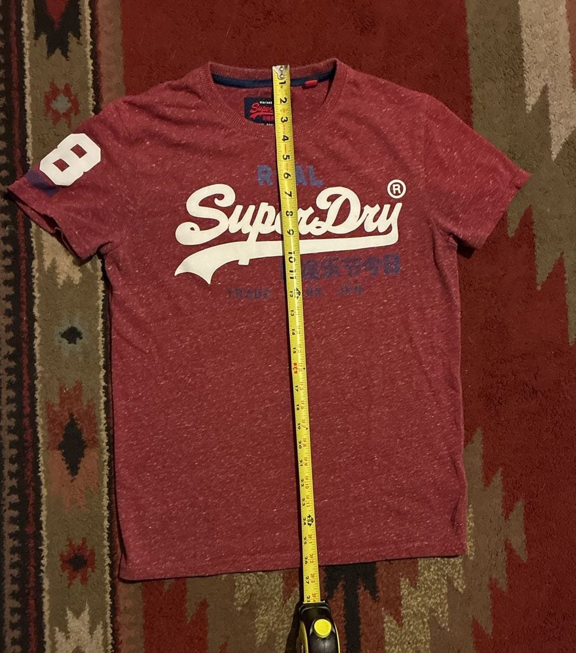 Superdry T-Shirt Size M Red Vintage Logo Short Sleeve Tee 7
