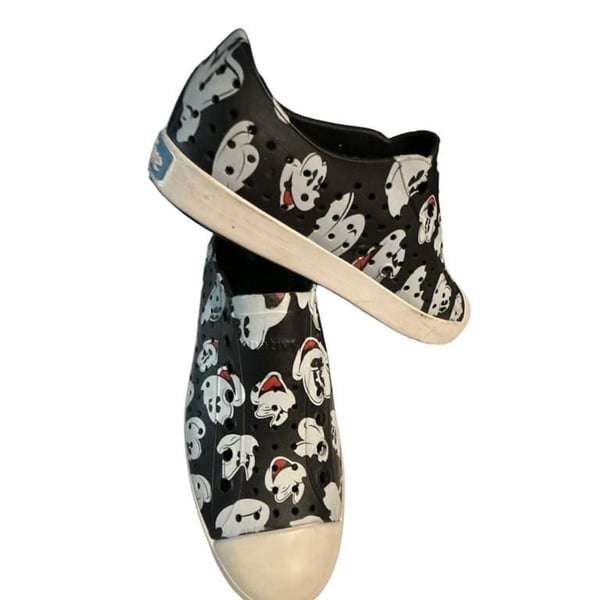 NATIVE Disney Parks Mickey Mouse Black Slip On Shoes Slides Unisex M5/W7