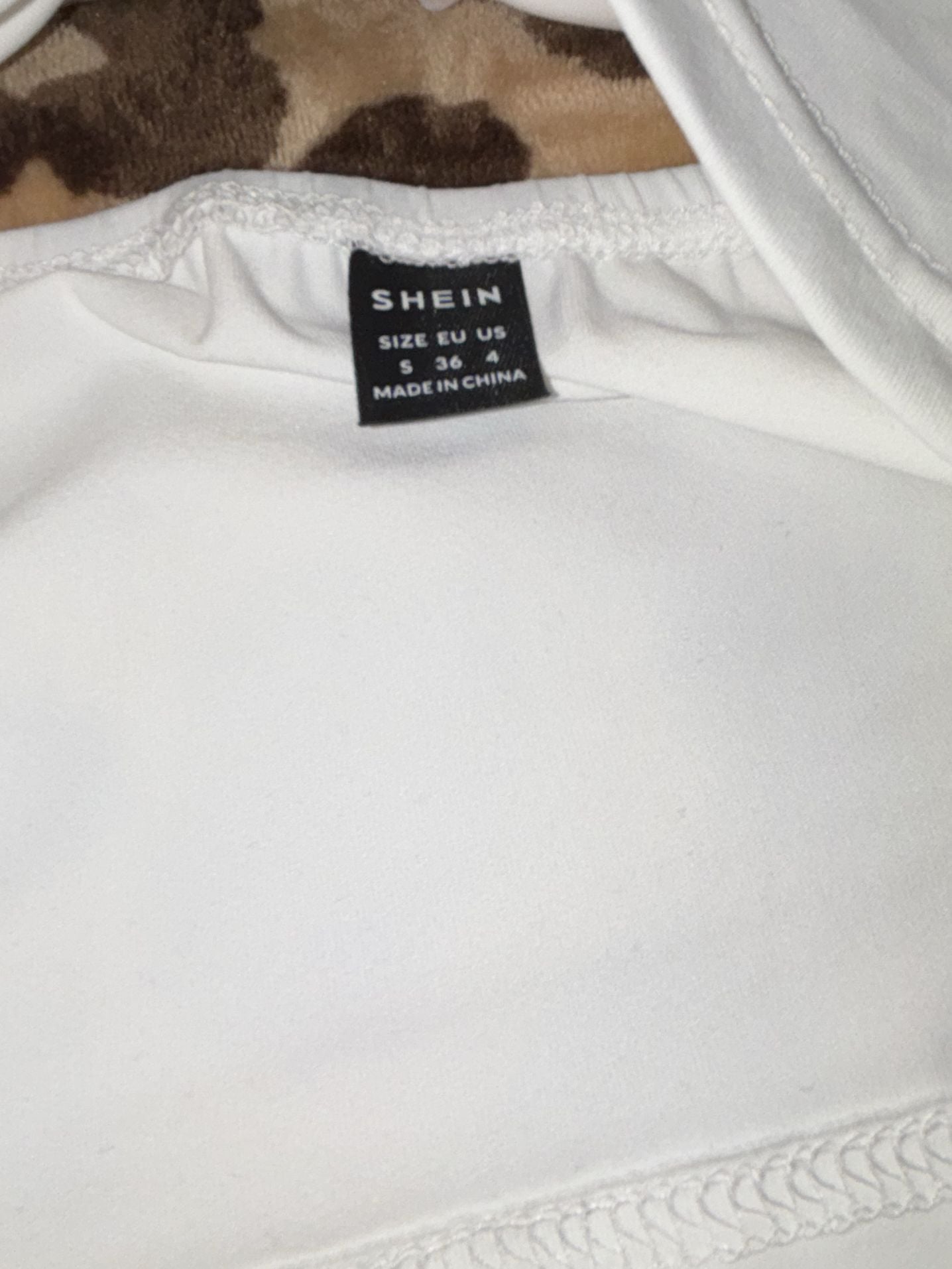 Two Piece Set Size S White Halter Crop Top 5