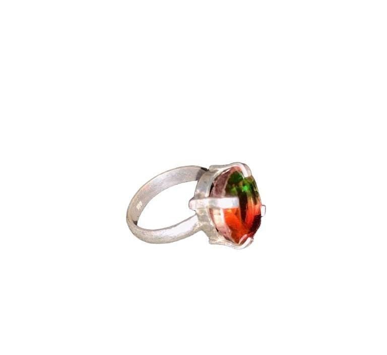 925 Sterling Silver Multi-Colored Hydro Quartz Ring 3