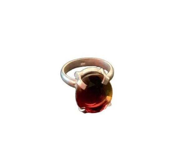925 Sterling Silver Multi-Colored Hydro Quartz Ring 5