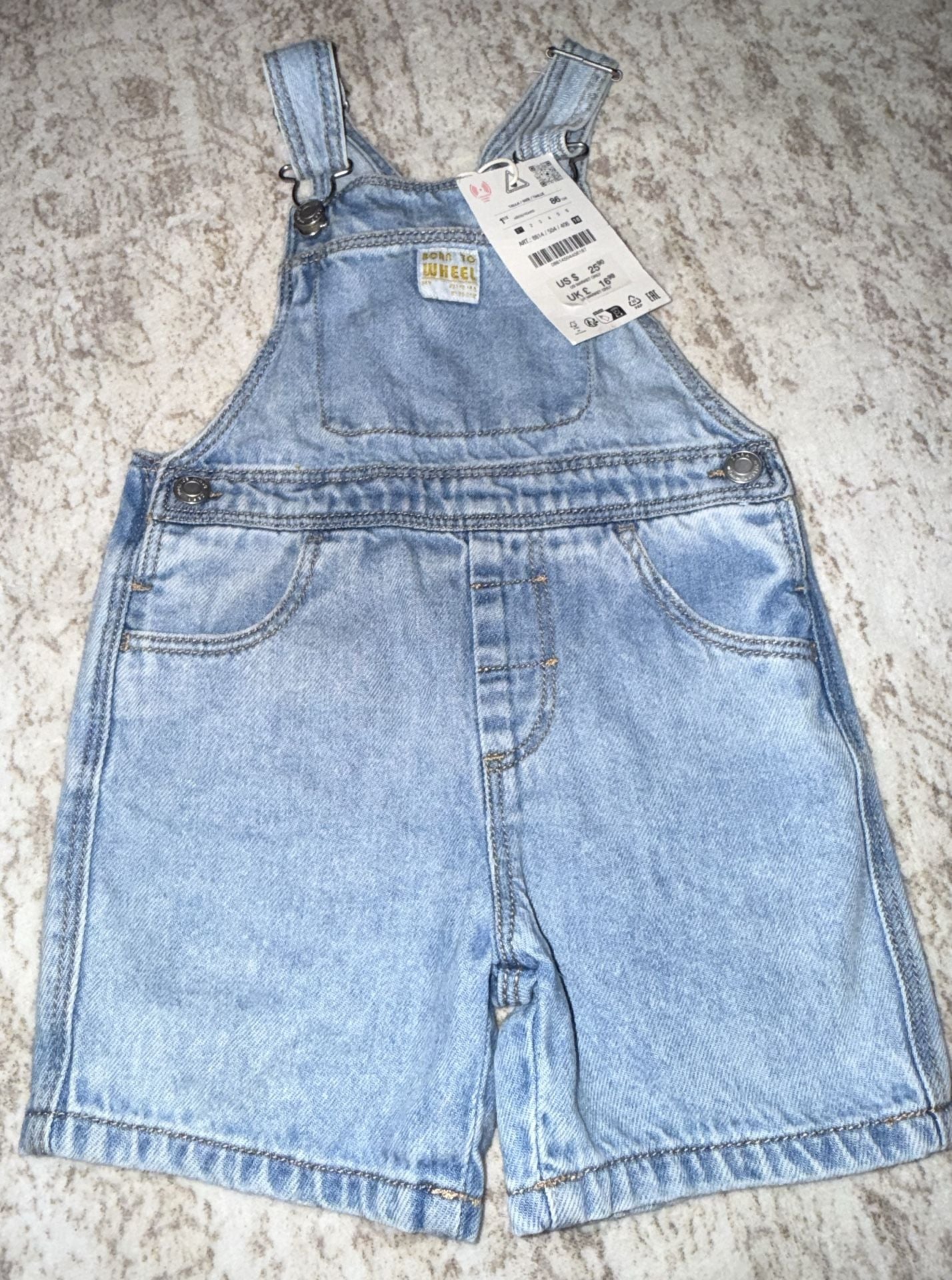 Zara Denim Overalls Size 1.5 Years 2