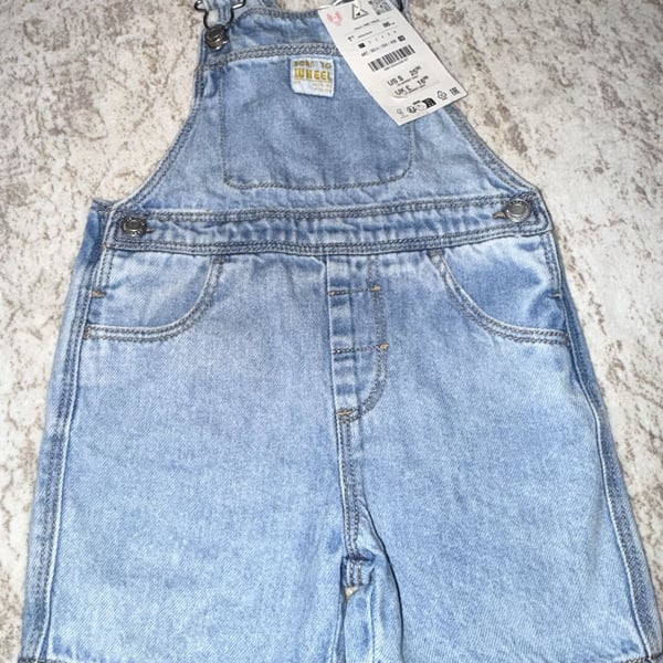 Zara Denim Overalls Size 1.5 Years