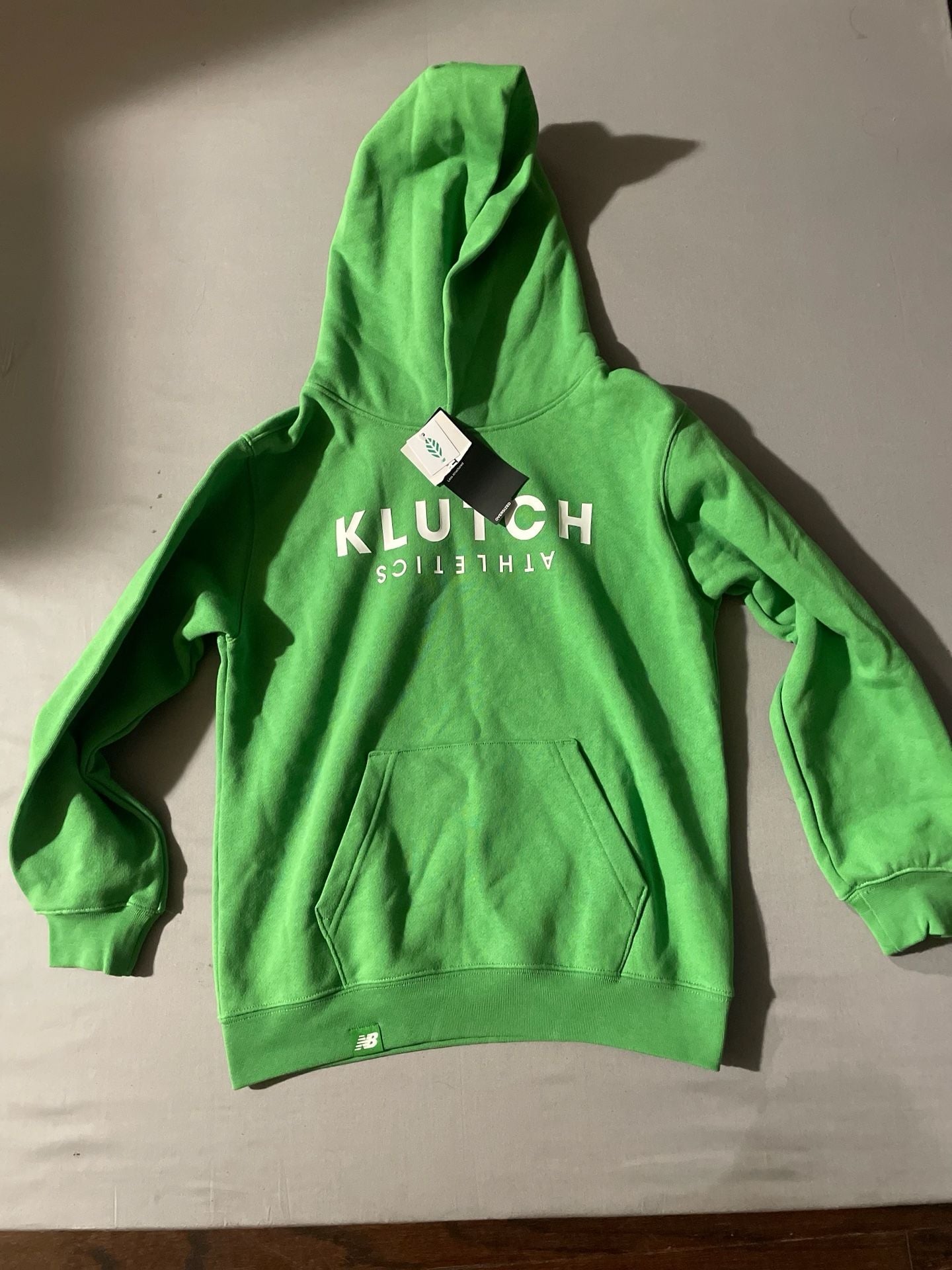 New Balance Klutch Athletics Kids L Green Pullover Hoodie NWT 2