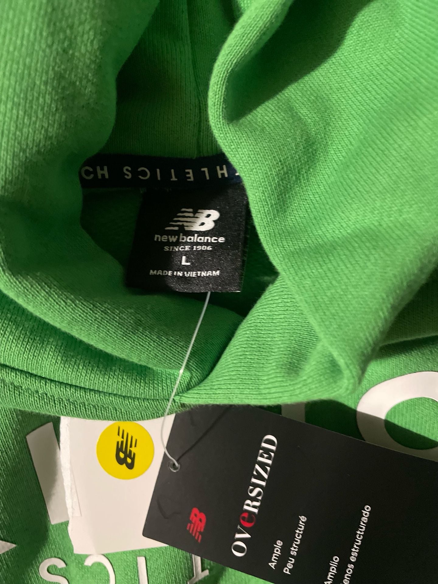 New Balance Klutch Athletics Kids L Green Pullover Hoodie NWT 5
