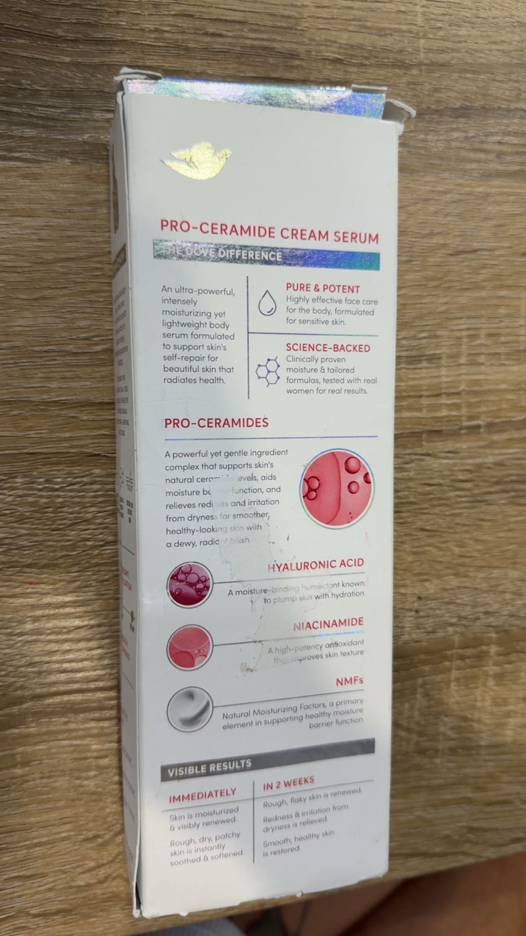 Dove Pro-Ceramide + Repair Body Cream Serum Size 8 Fl Oz 3