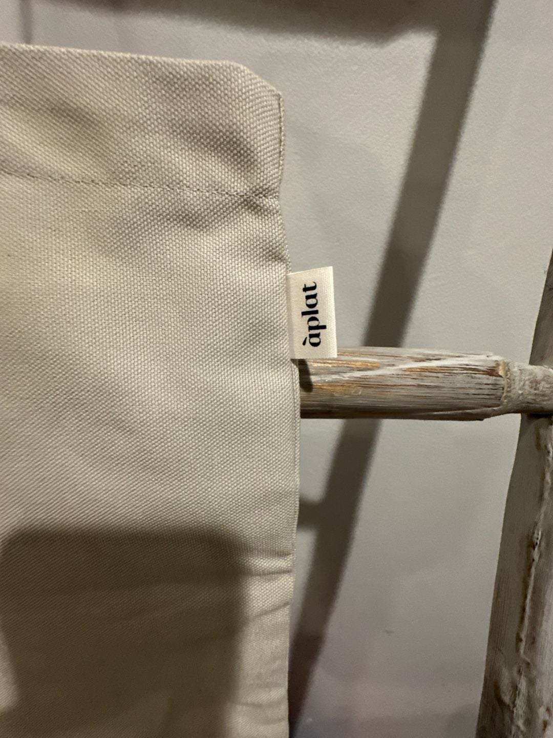 Aplat Canvas Wine Tote Bag Off White Natural 3
