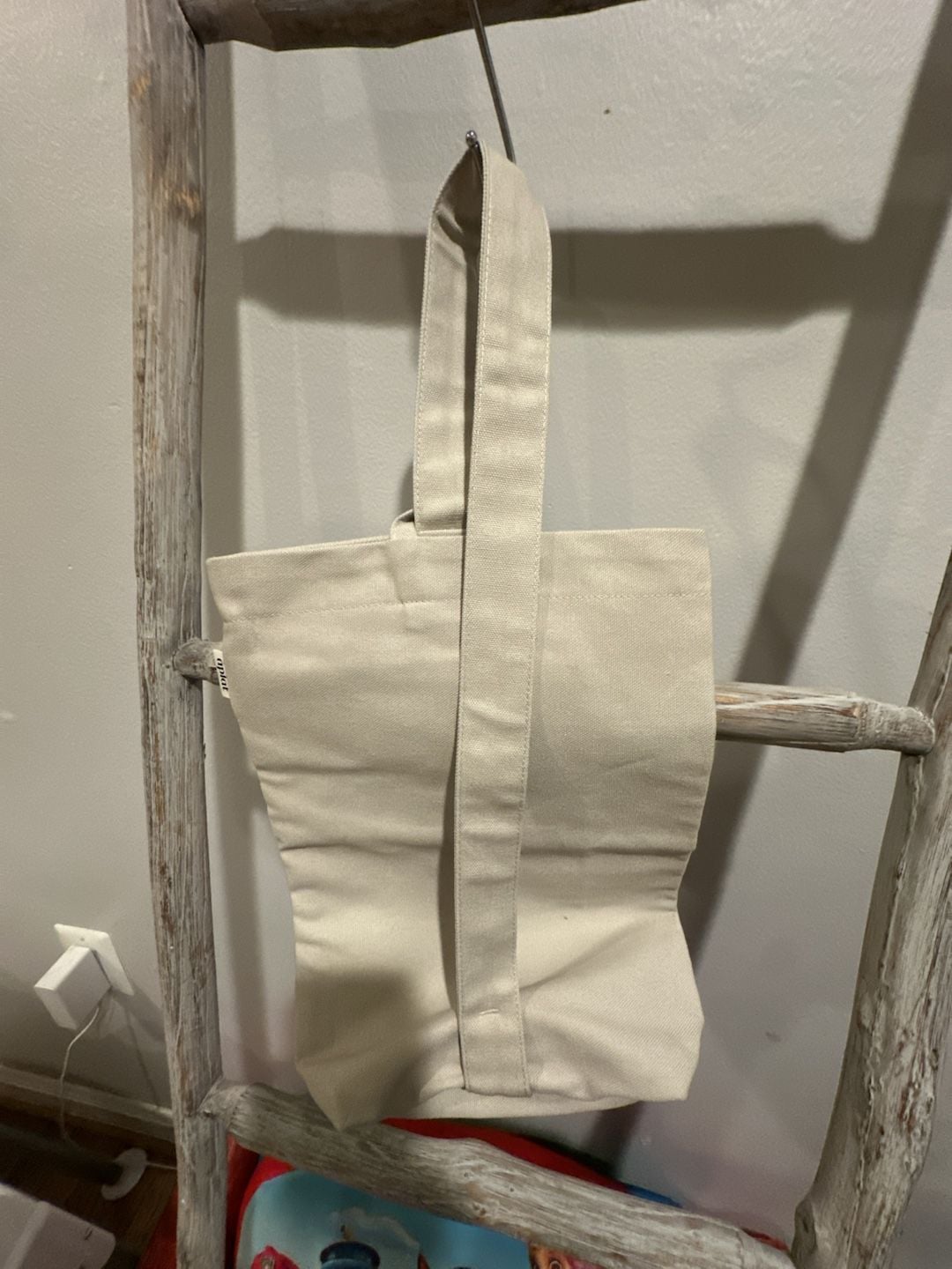 Aplat Canvas Wine Tote Bag Off White Natural 6