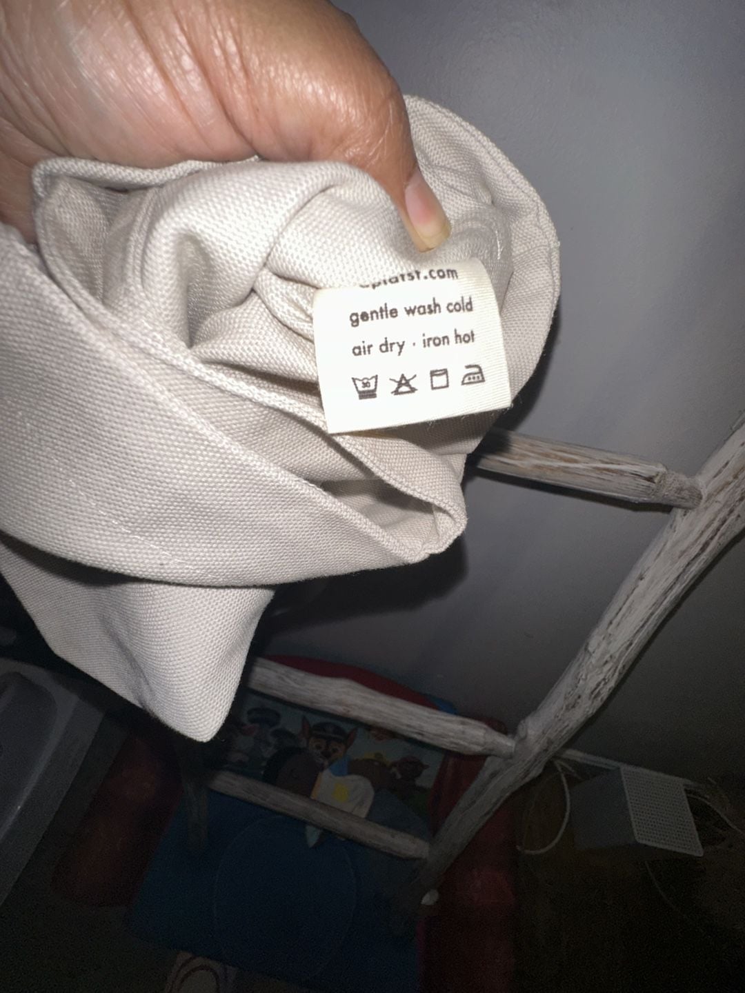 Aplat Canvas Wine Tote Bag Off White Natural 9