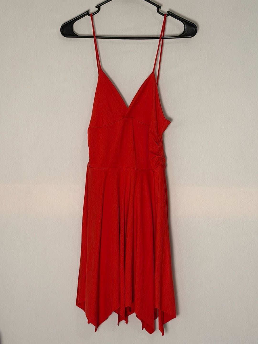 Unbranded Red Dress Size M Asymmetric Hem V-Neck 2