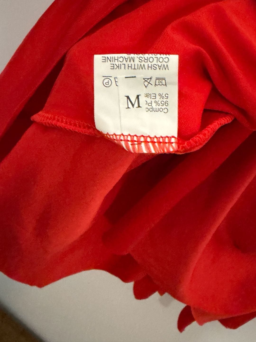 Unbranded Red Dress Size M Asymmetric Hem V-Neck 5