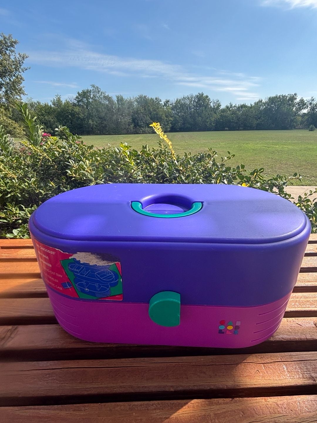 Caboodles New Wave Organizer Makeup Case Purple Teal 2650 1