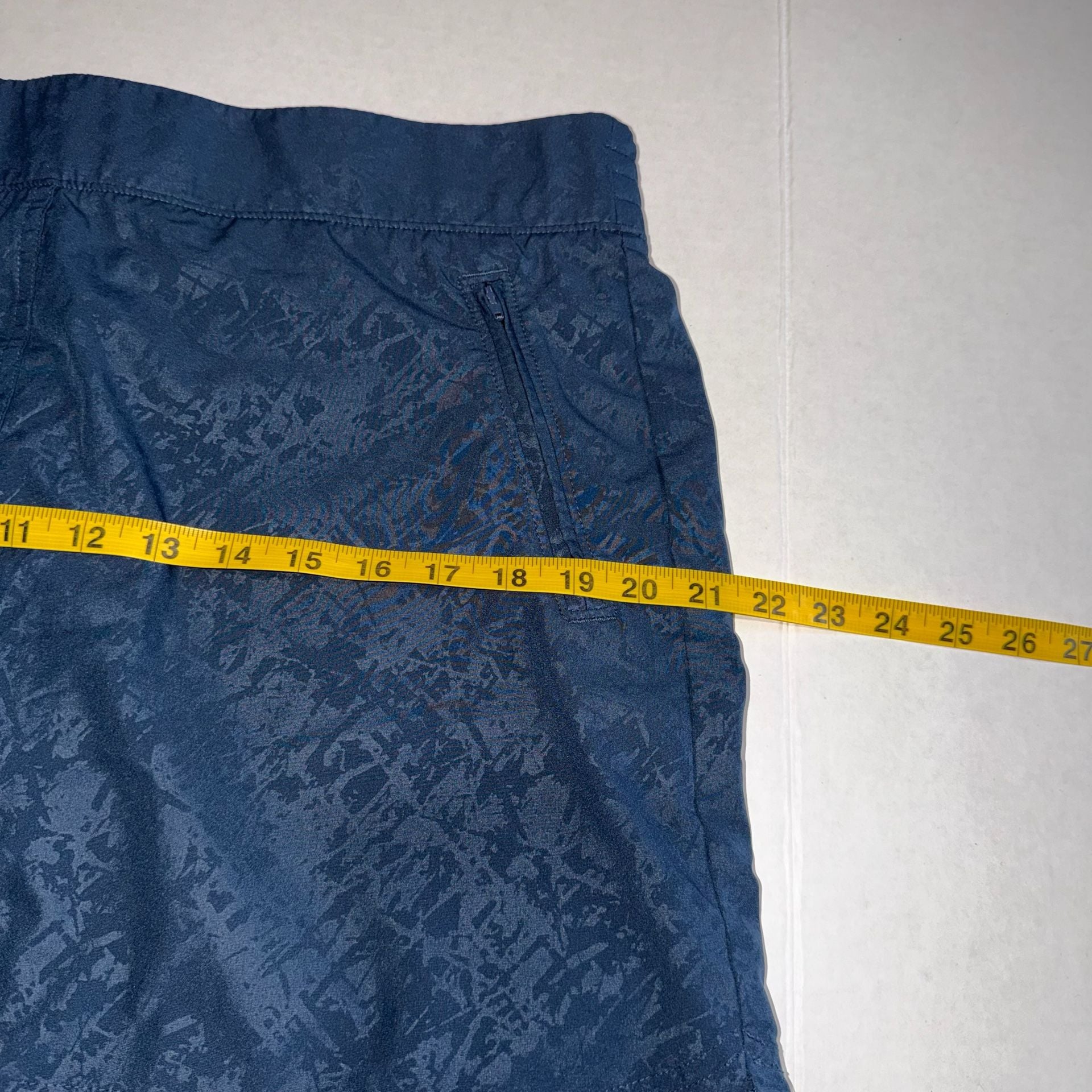 Orvis Athleisure Skort Women Size L Navy Blue Zipper Pocket Hiking Golf  11