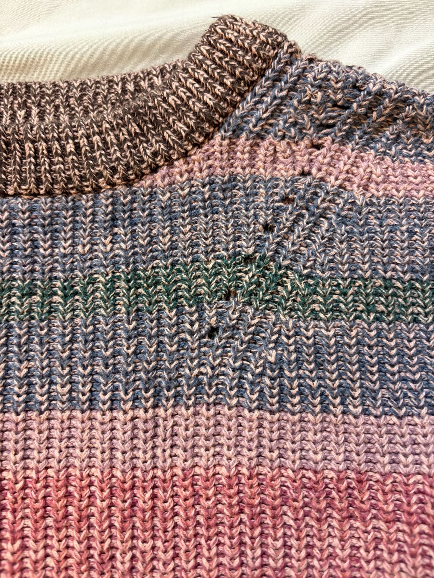 Gap Kids Sweater Size S Multicolor Striped Shaker Knit Pullover 5