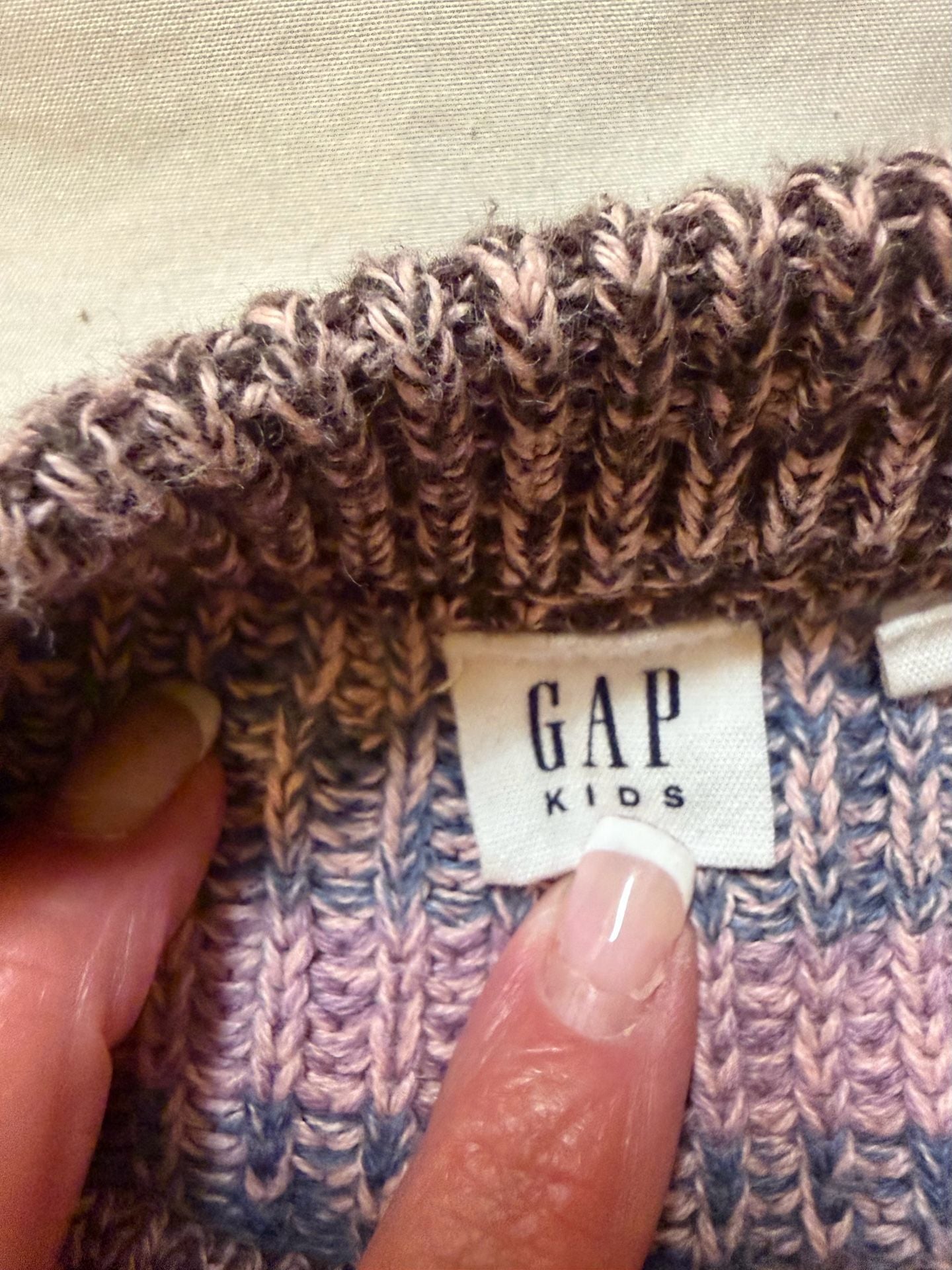 Gap Kids Sweater Size S Multicolor Striped Shaker Knit Pullover 6