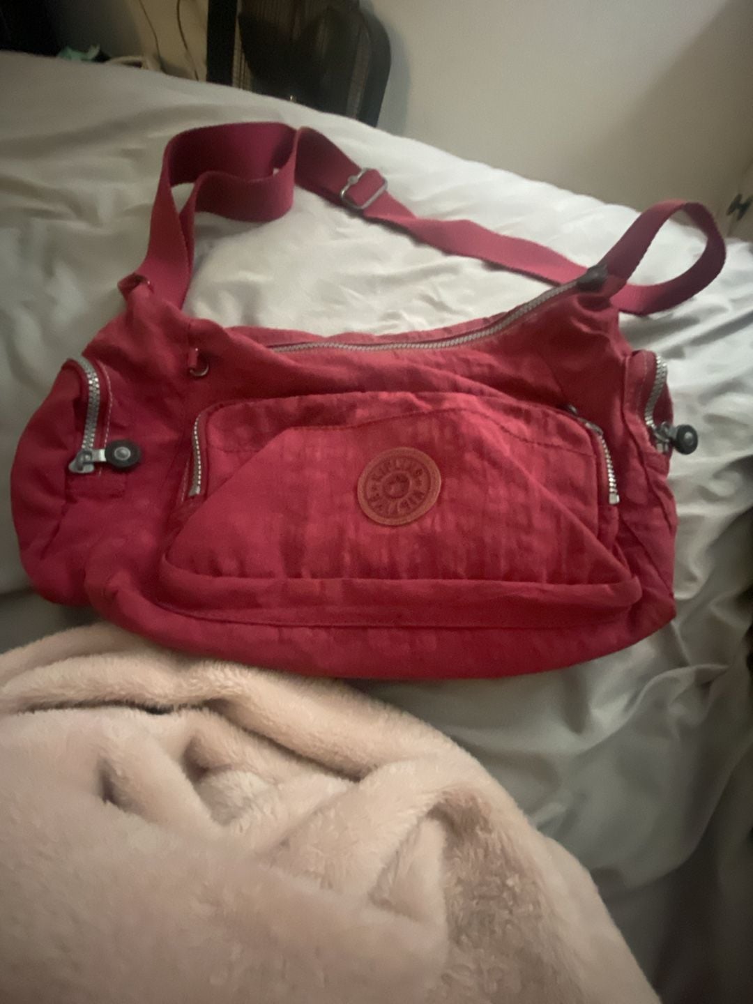 Kipling Gabbie Small Crossbody Bag Red Nylon Flaring Rust 2
