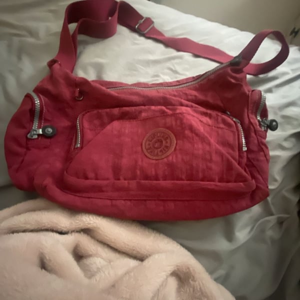 Kipling Gabbie Small Crossbody Bag Red Nylon Flaring Rust