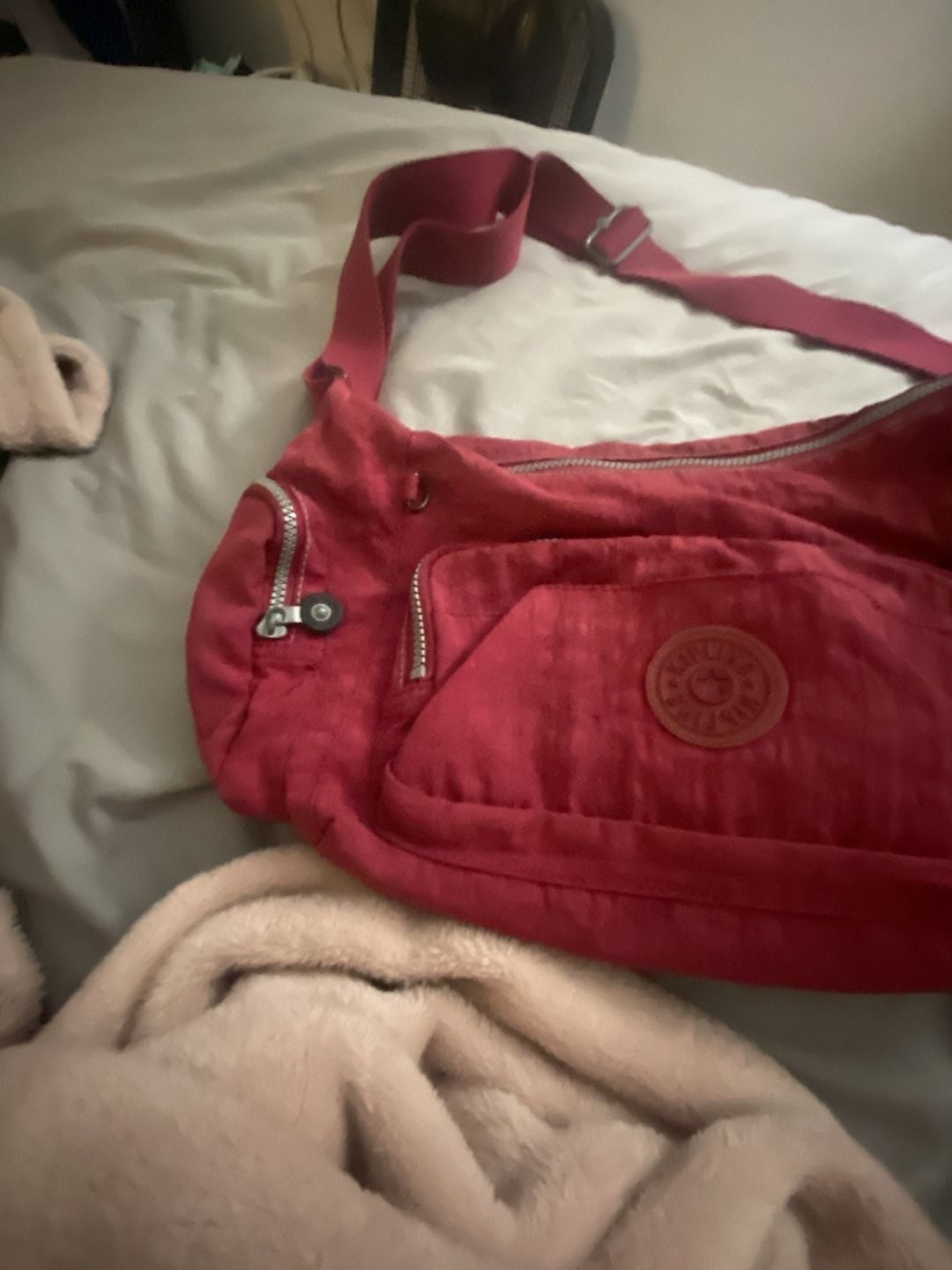 Kipling Gabbie Small Crossbody Bag Red Nylon Flaring Rust 4