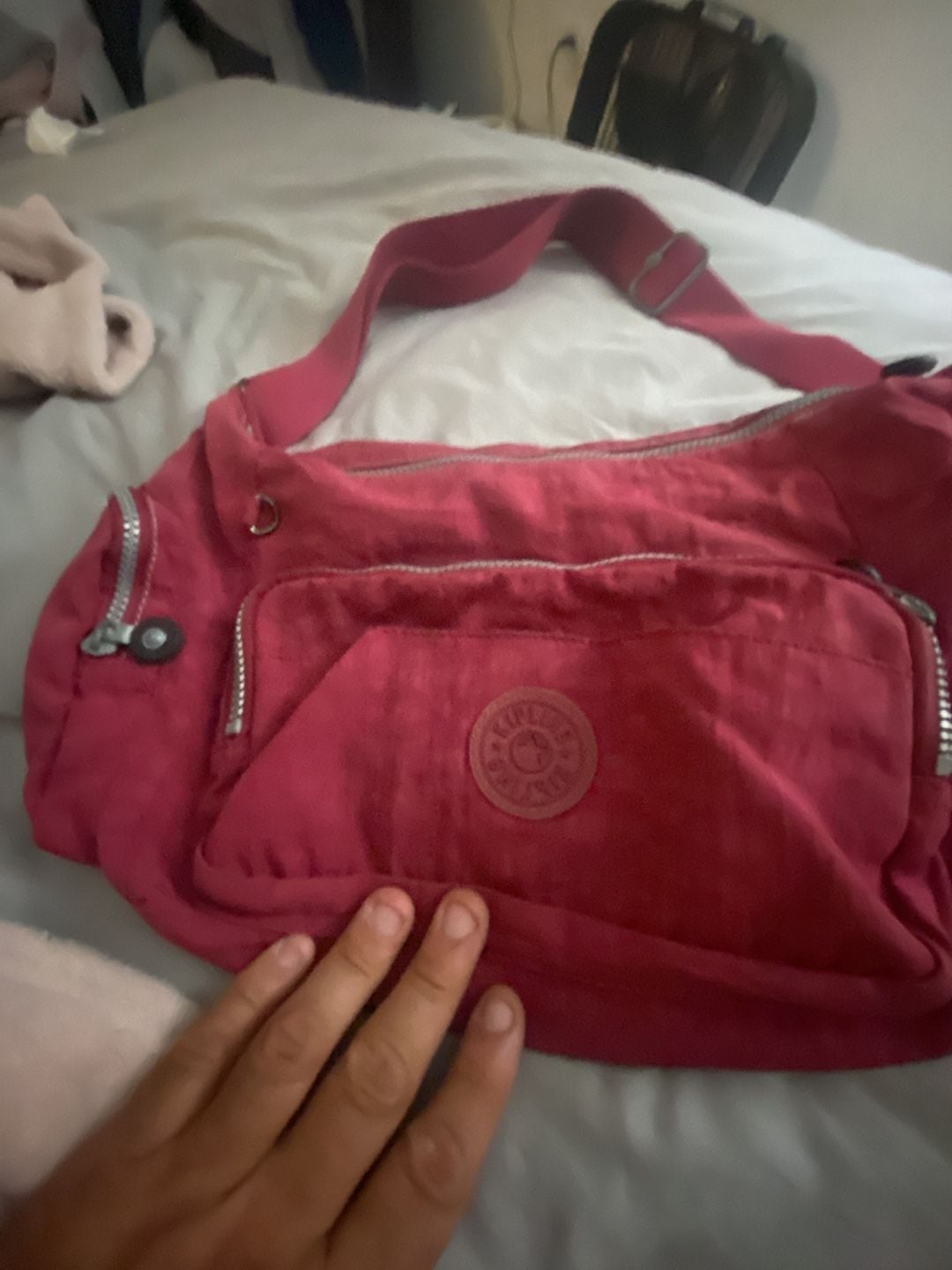 Kipling Gabbie Small Crossbody Bag Red Nylon Flaring Rust 5