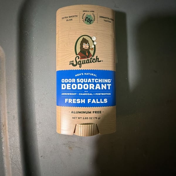 #397 Dr. Squatch Fresh Falls Deodorant Size 2.65 Oz