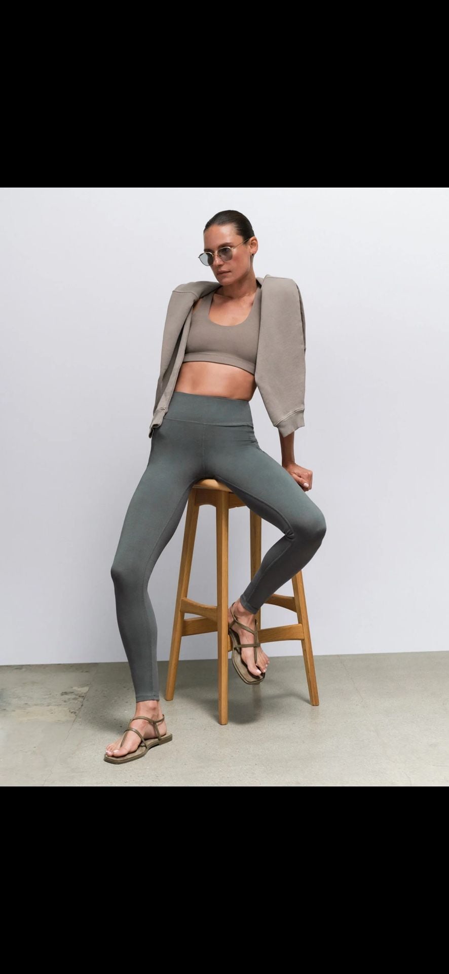 Mate The Label Organic Stretch Pocket Legging Forest Green 5