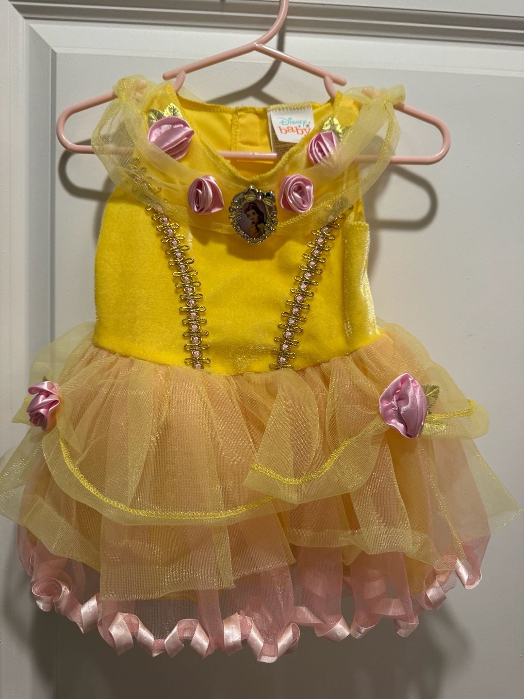 Disney Baby Belle Dress 6-12 Months Yellow 1