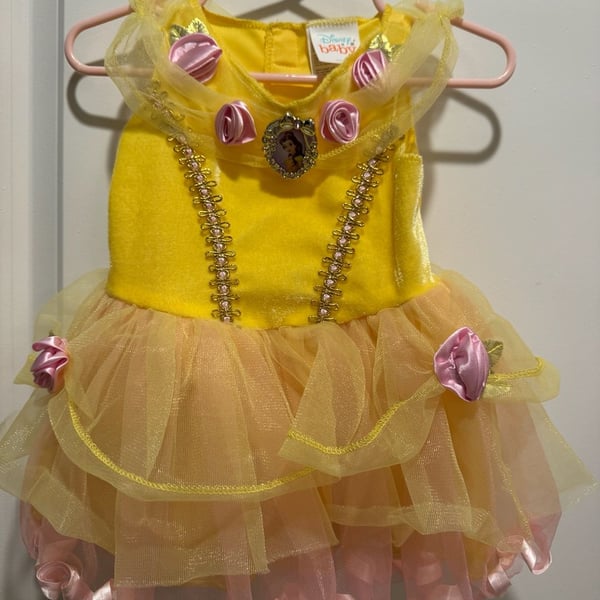 Disney Baby Belle Dress 6-12 Months Yellow