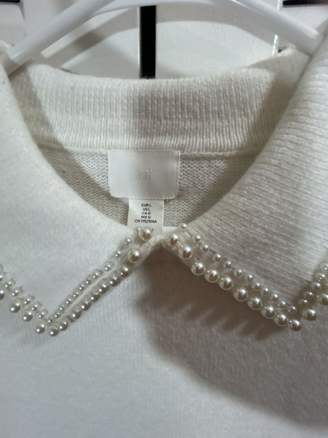 H&M Couette, Preppy Aesthetic Sweater Dress with Pearl Collar Versatile 3