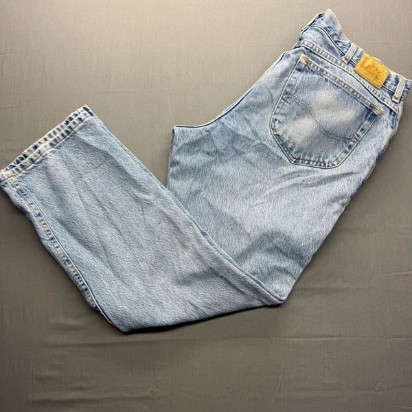 Lee Denim Jeans Light Wash Blue Straight Leg 90s Vintage
