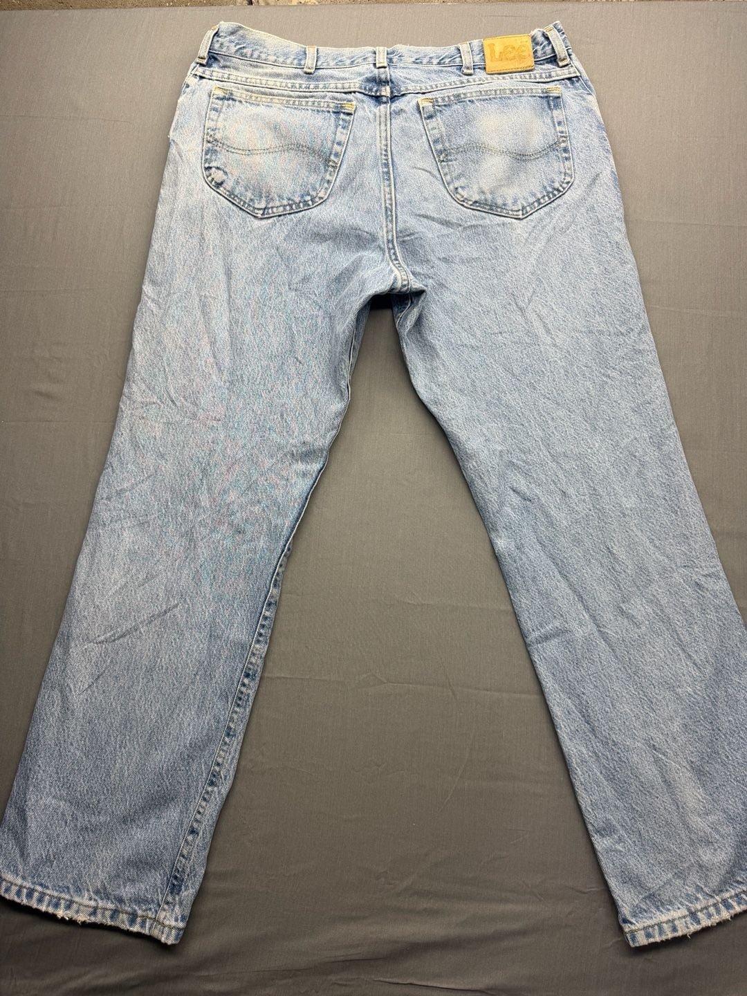 Lee Denim Jeans Light Wash Blue Straight Leg 90s Vintage 9