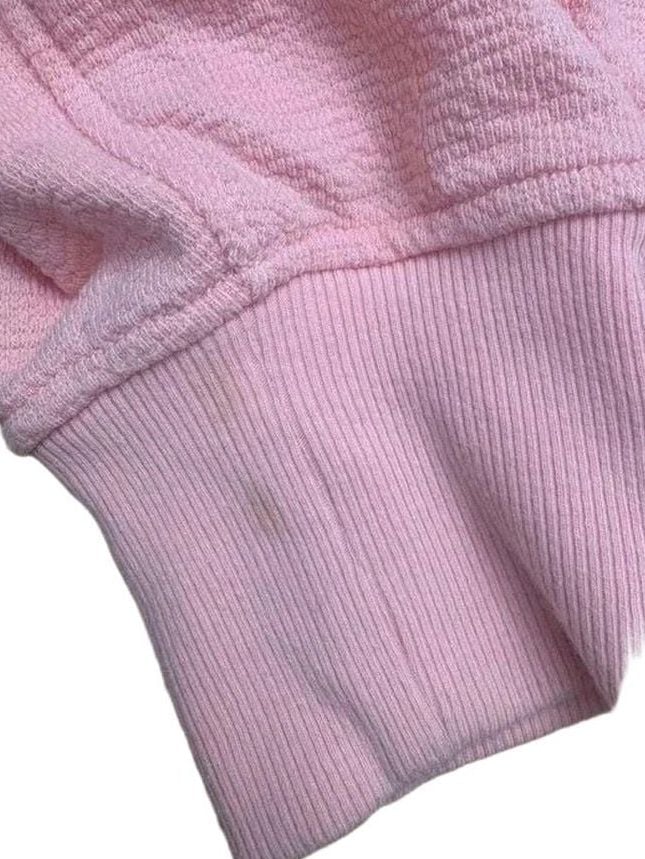 Aerie Half-Zip Cropped Hoodie Size XS Pink Terry Cotton 6
