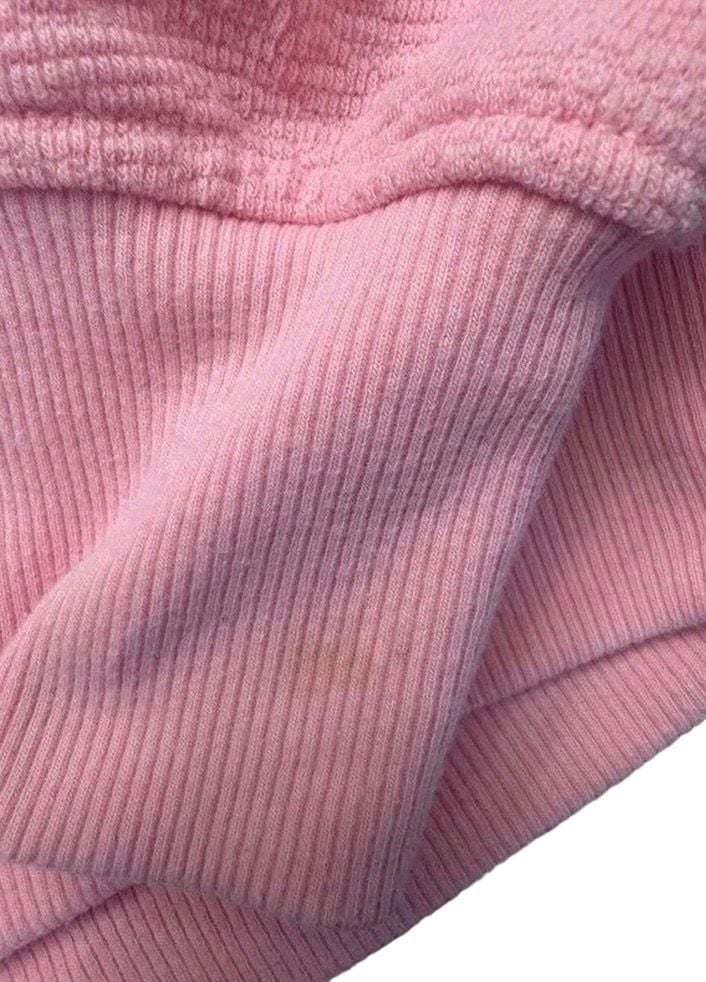 Aerie Half-Zip Cropped Hoodie Size XS Pink Terry Cotton 7