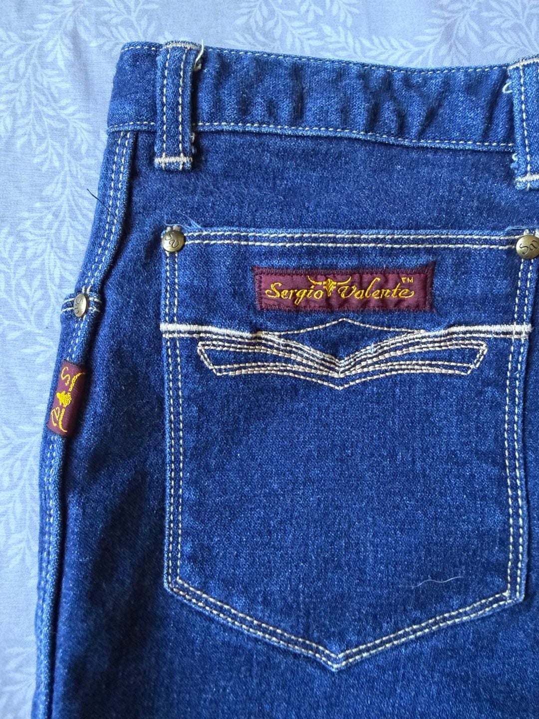 VTG 80s Sergio Valente High Waisted Flare Jeans Womens Size 12 Inseam 36DarkWash 7