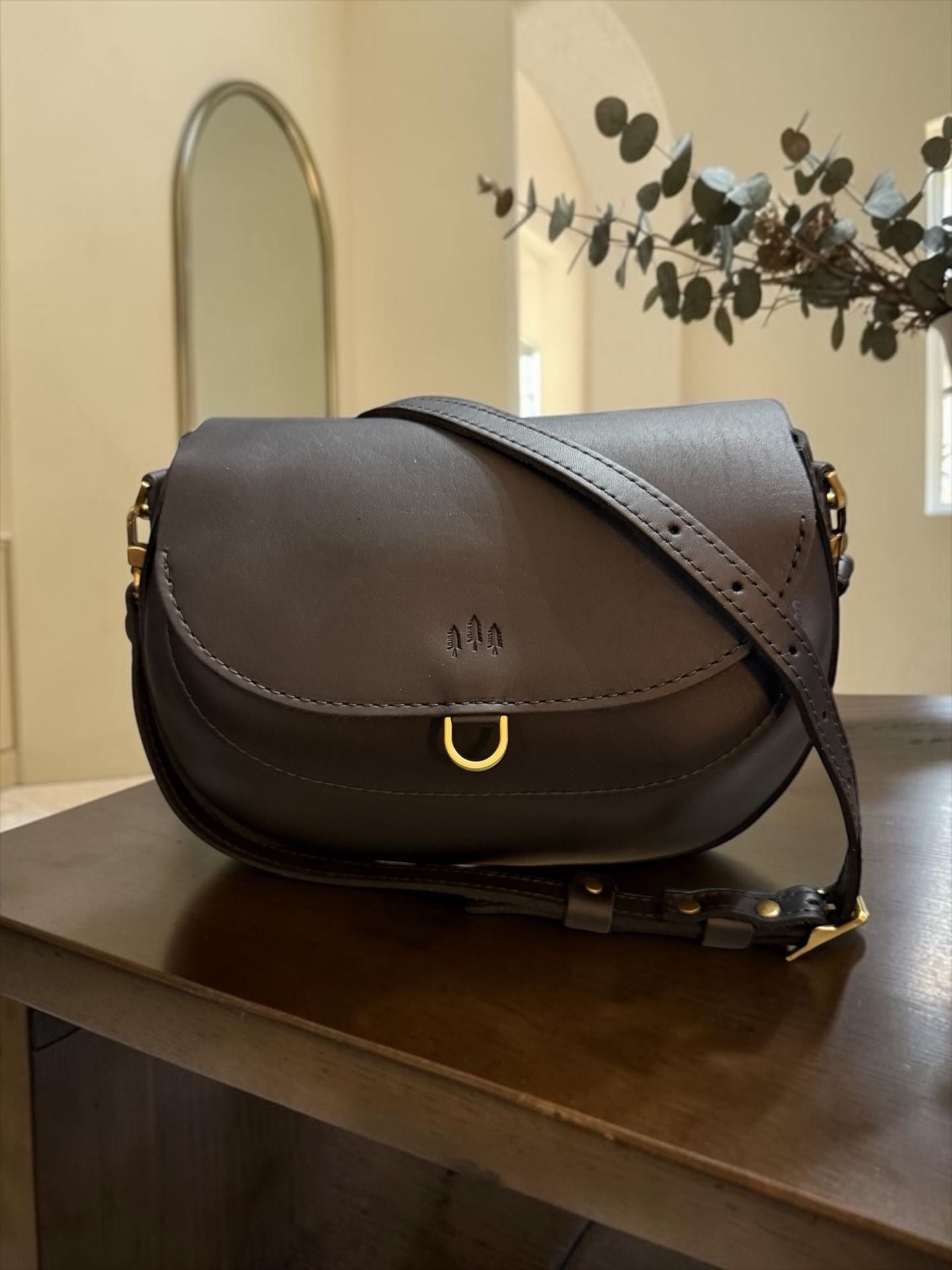 Portland Leather Large Monaco Crossbody Black 2