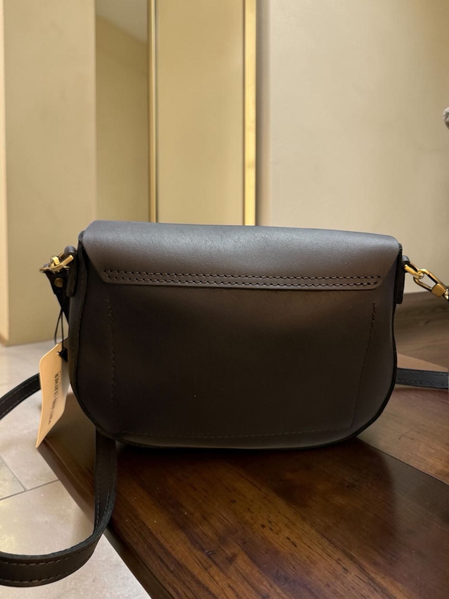 Portland Leather Large Monaco Crossbody Black 5
