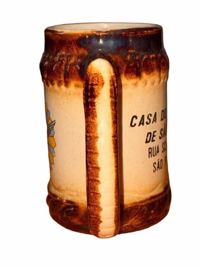 Vintage Cerâmica Pedreirense Casa do Sargento de São Paulo Ceramic Beer Stein 3