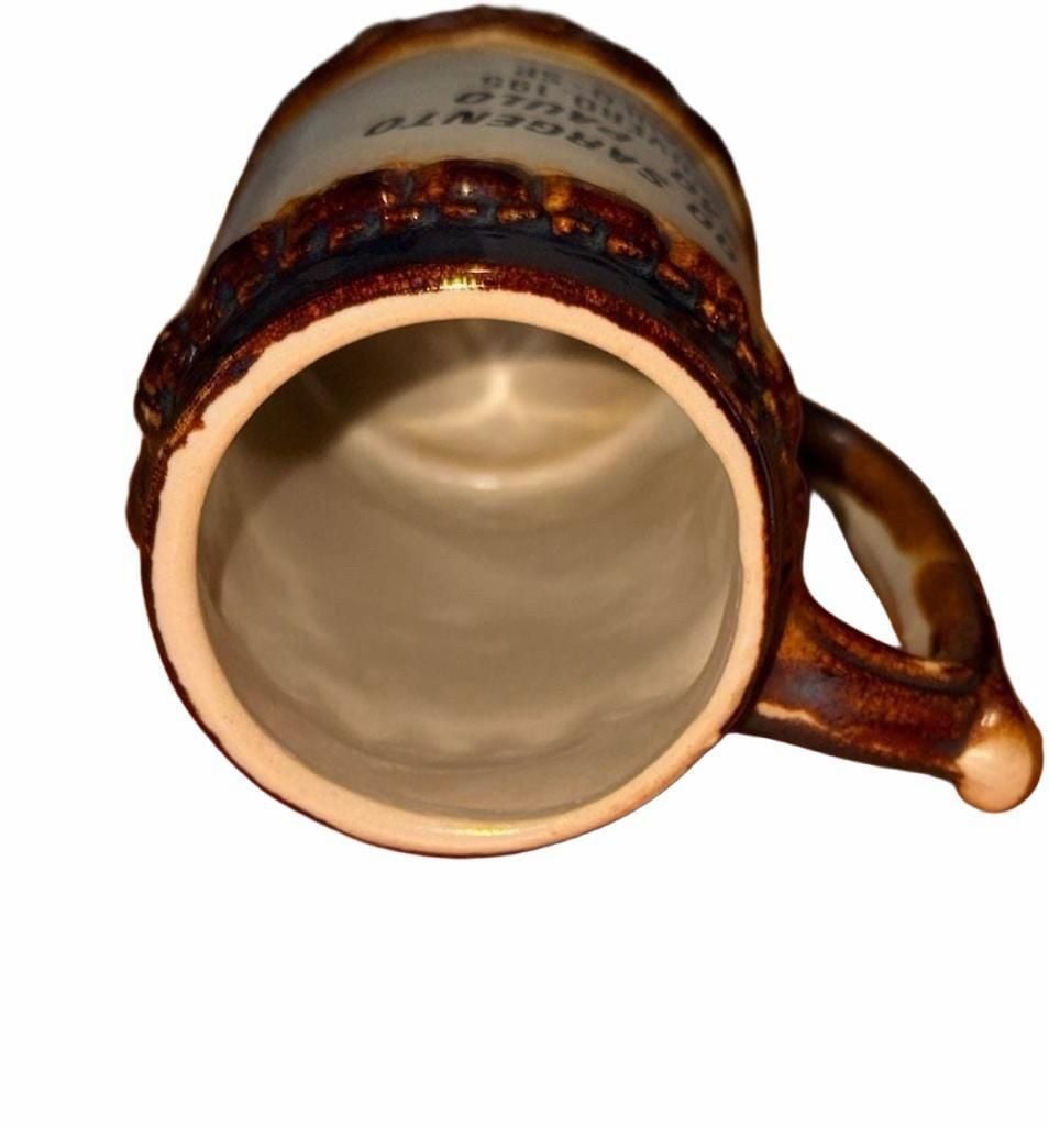 Vintage Cerâmica Pedreirense Casa do Sargento de São Paulo Ceramic Beer Stein 6