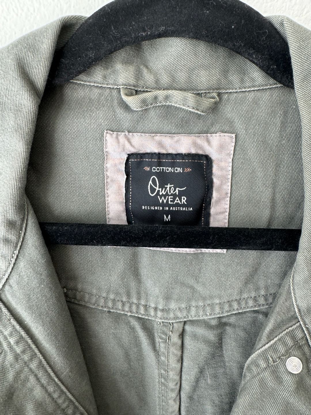 Cotton On Utility Jacket Size M Green Military 4