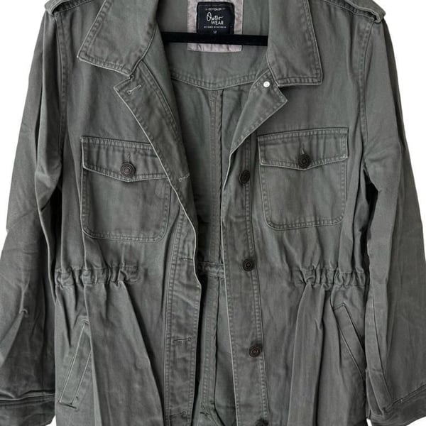 Cotton On Utility Jacket Size M Green Military