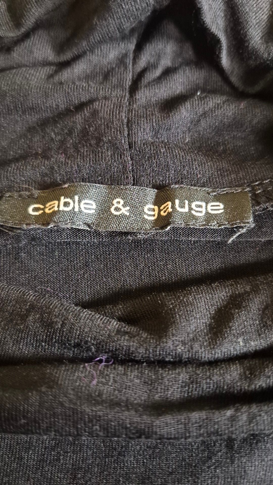 Cable & Gauge Turtleneck Top Black 3