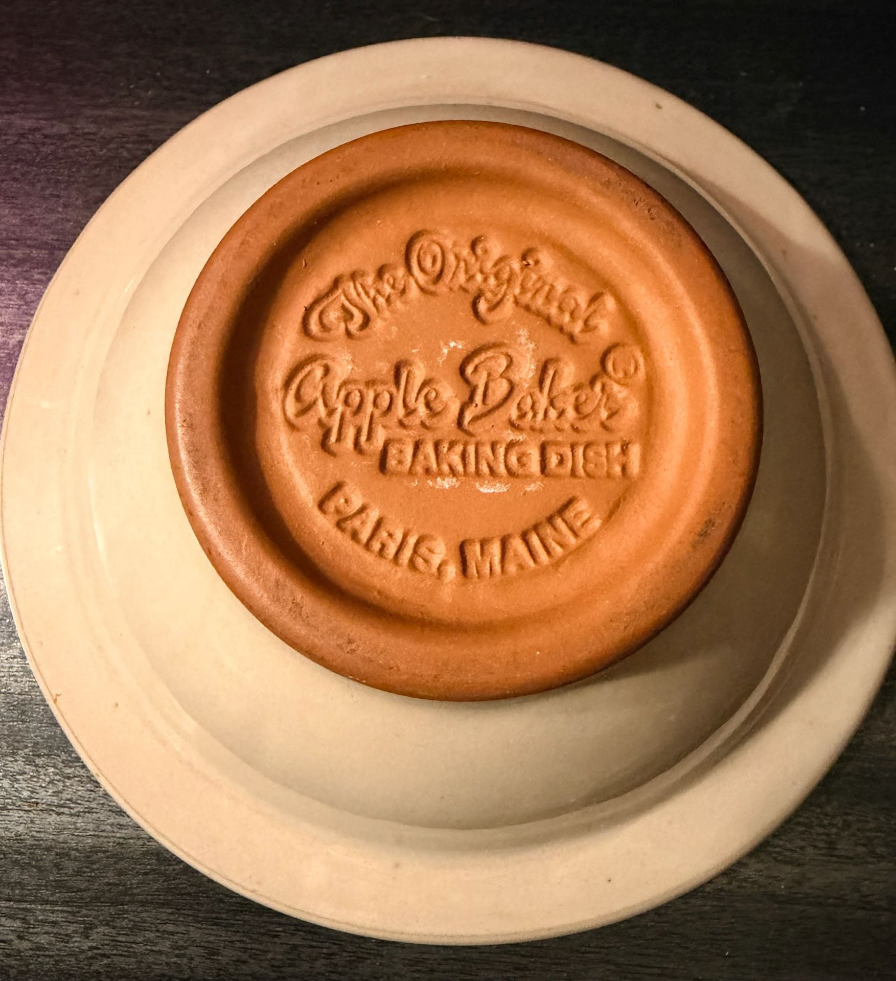 Pair of 1983 The Original Apple Baker baking dish 5