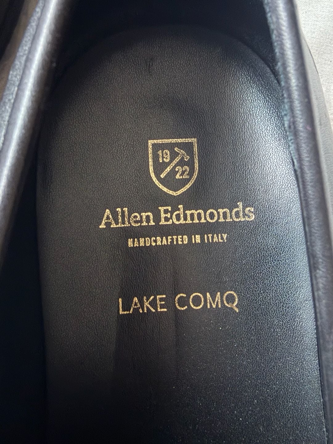 Allen Edmonds Lake Como Black Leather Penny Loafers 7