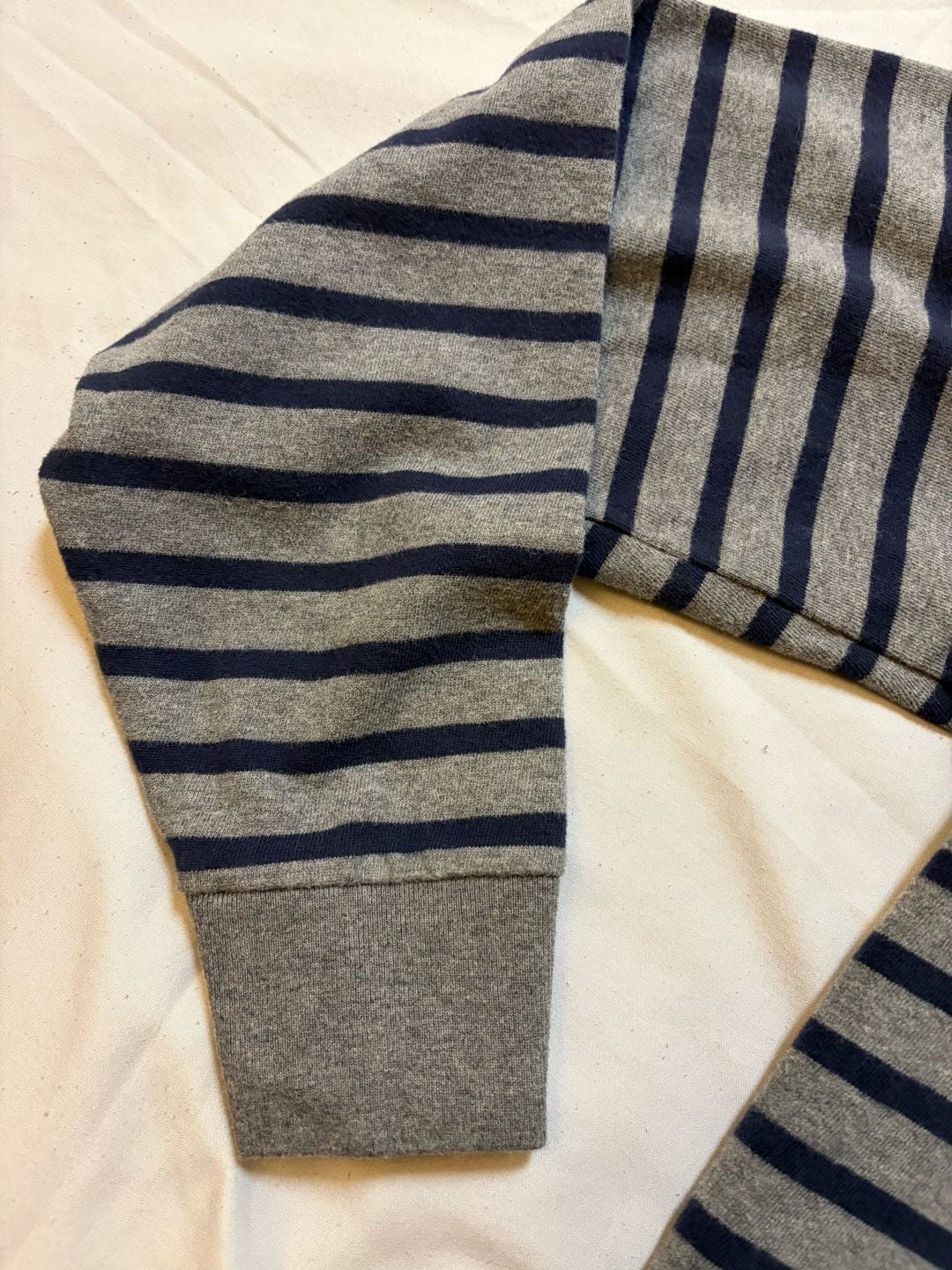 Gap Kids Striped Long Sleeve Rugby Polo Shirt XXL 14-16 Patch 5